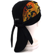 ストレッチヘッドラップ FLAMING SKULL