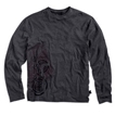 Long Sleeve Knit Shirt with Side Print