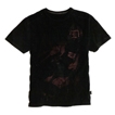 Short Sleeve Tee Flont Print Black