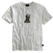 Short Sleeve Tee with Puffed #1 Graphic Black Label