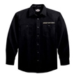 Long-Sleeve Woven Shirt with Skull Grapics