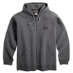 Zipper Front Hooded Sweatshirt