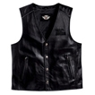 Reflective Bar �� Shield Logo Leather Vest