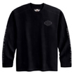 Black on Black Long-Sleeve Tee