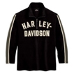 1/4Zip Sleeve Stripe Shirt