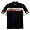 Short-Sleeve Colorblock Woven Shirt