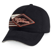 Skull Orange BaseballCap
