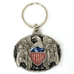 Pewter Compact Keychains 2BIKES��EAGLE