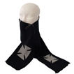Maltese KnitScarf GreyCross