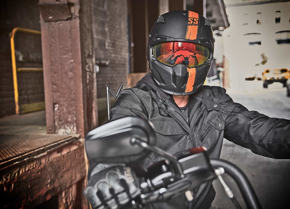 SS2400 Tough As Nails Helmet -Black/Orange- SPEED AND STRENGTH(スピードアンドストレングス)  | ハーレーパーツ通販のアンバーピース