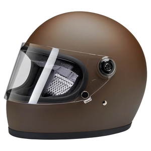 GRINGO S ECE R22.05 フルフェイスヘルメット - FLAT CHOCOLATE
