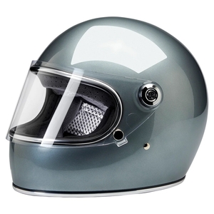 GRINGO S ECE R22.05 フルフェイスヘルメット - METALLIC STERLING