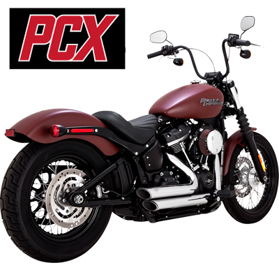 【PCX搭載】VANCE＆HINES ショートショット スタッガード クローム