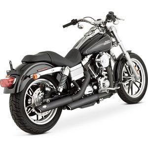 VANCE＆HINES ツインスラッシュ スリップオンマフラー ブラック