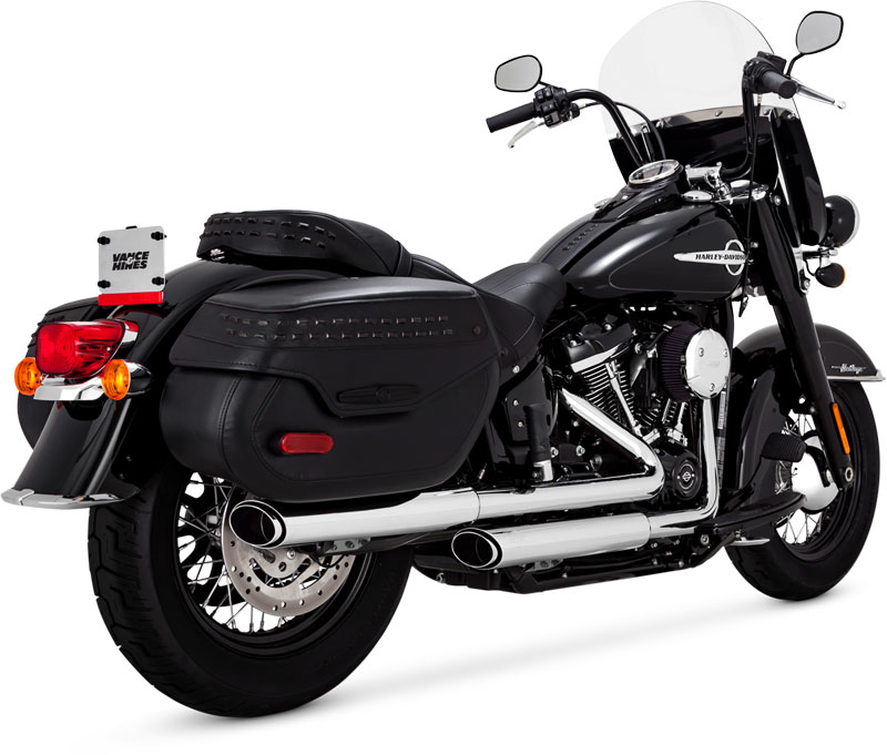 VANCE＆HINES ツインスラッシュ スリップオンマフラー クローム