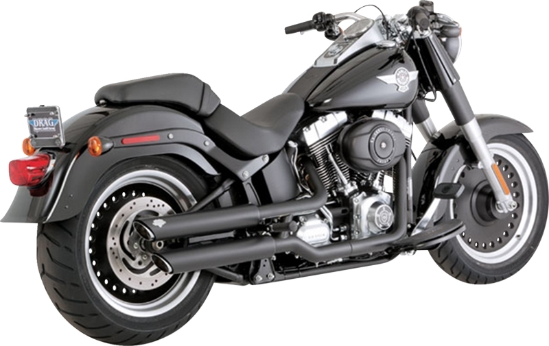 VANCE＆HINES ツインスラッシュ スリップオンマフラー ブラック ...