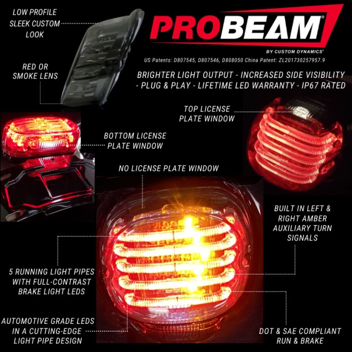 ProBEAM LOW PROFILE LEDテールライト＆ターンシグナル