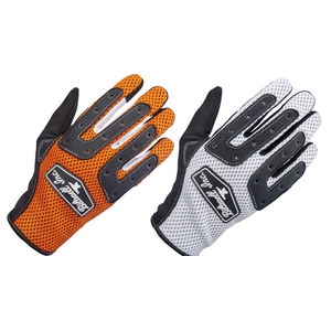 Anza Gloves-Orange/Black & White/Black-