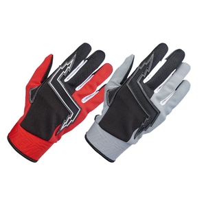 Baja Gloves -Red & Gray/Black -