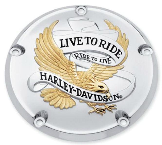 サントスピンク Harley Davidson 【USA在庫あり】 25127-04A ハーレー純正 ダービーカバー Live to Ride  04年以降 XL SP店 通販