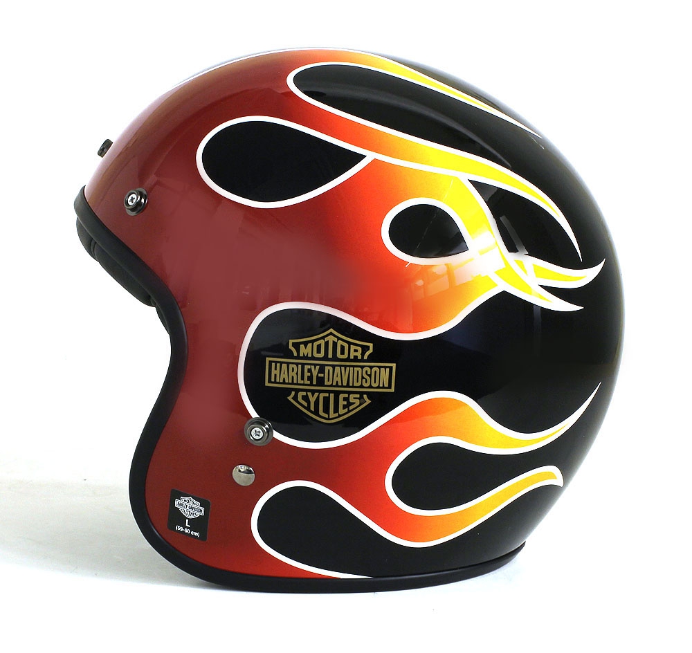 98209-18VXM/98209-18VXL/98209-18VXXL/98209-18VX2XL Retro Flame B01 3/4 Helmet Harley Davidson(ハーレーダビッドソン) | ハーレーパーツ通販のアンバーピース