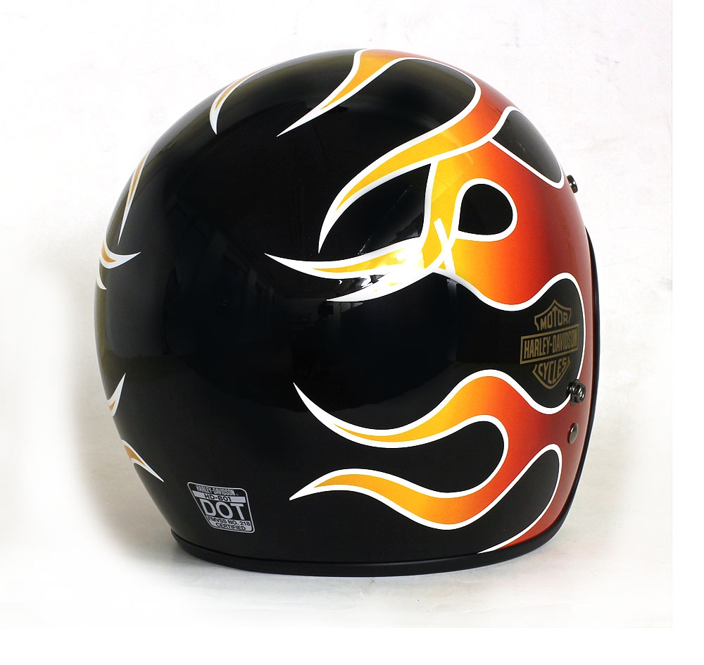 98209-18VXM/98209-18VXL/98209-18VXXL/98209-18VX2XL Retro Flame B01 3/4 Helmet Harley Davidson(ハーレーダビッドソン) | ハーレーパーツ通販のアンバーピース