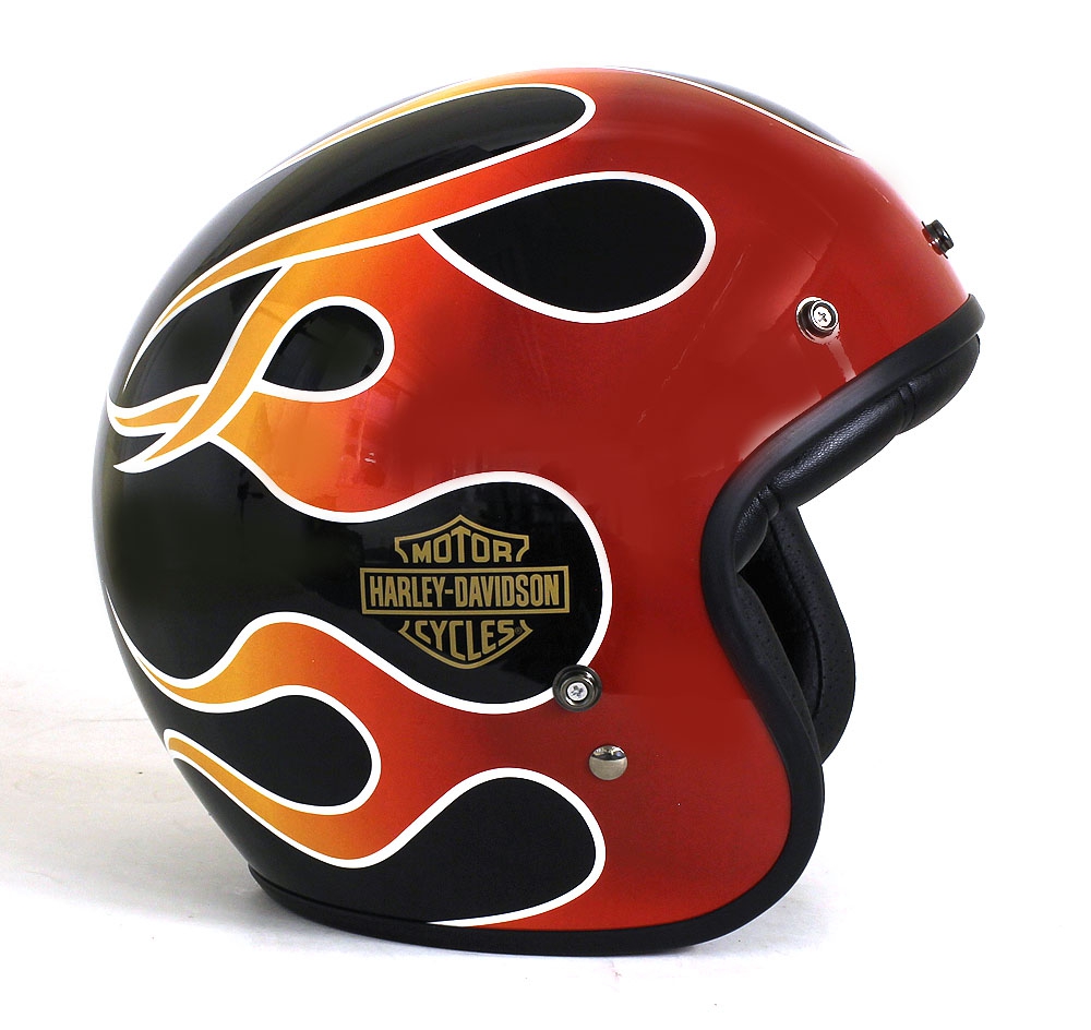 98209-18VXM/98209-18VXL/98209-18VXXL/98209-18VX2XL Retro Flame B01 3/4 Helmet Harley Davidson(ハーレーダビッドソン) | ハーレーパーツ通販のアンバーピース