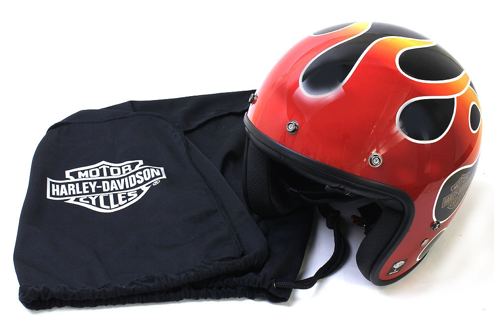 98209-18VXM/98209-18VXL/98209-18VXXL/98209-18VX2XL Retro Flame B01 3/4 Helmet Harley Davidson(ハーレーダビッドソン) | ハーレーパーツ通販のアンバーピース