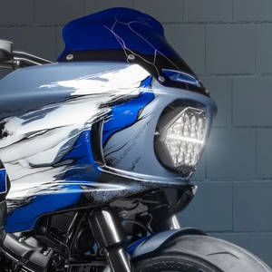 ハニカムLEDフロントヘッドライト