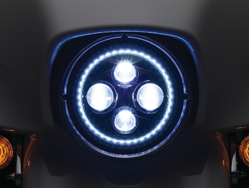 Orbit Prism 7”LEDヘッドライト White Halo - KURYAKYN | アンバーピース