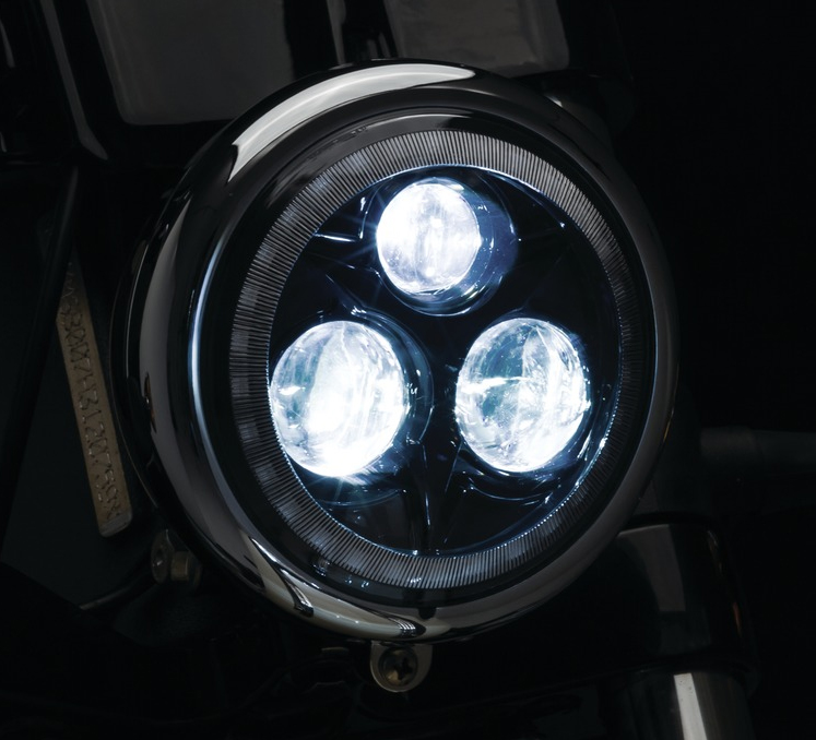特別送料無料！】 ハーレー 5-3/4インチ LEDヘッドライト クリアキン製 - ライト、ウィンカー - hlt.no