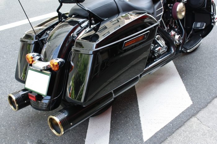 バイクモーターステージ　ツーリングモデル用グライドフッシュマフラー