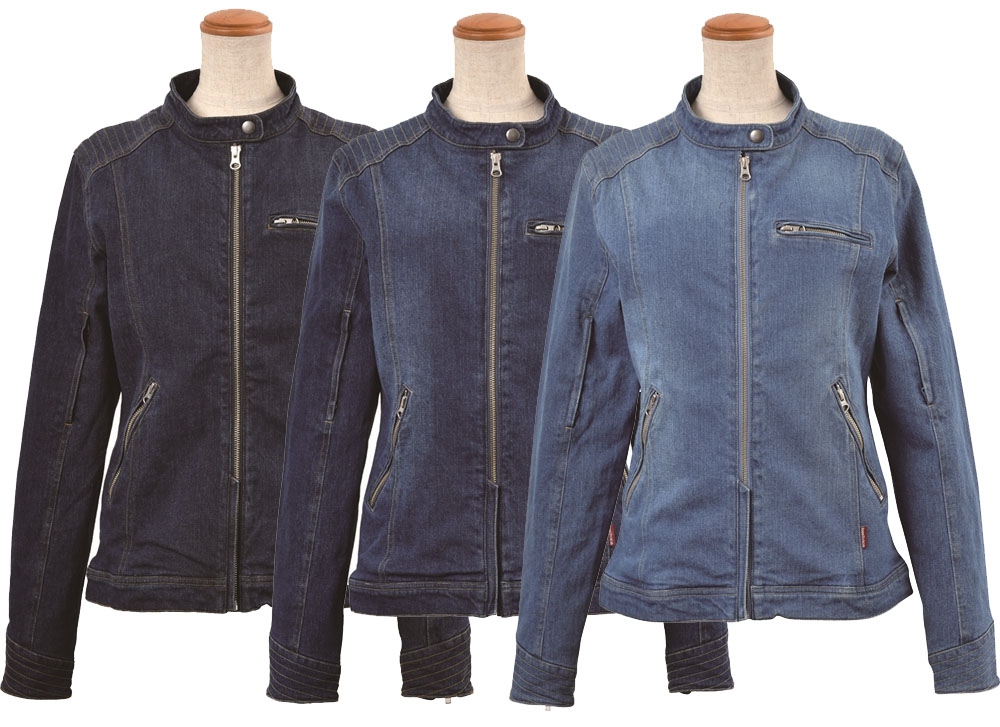 レディースデニムライダースジャケット Roj 91 J Amble ジェーアンブル ハーレーパーツ通販のアンバーピース