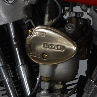 OVAL BRONZE SHIELD キャブレターカバー