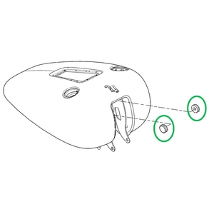 ガスタンク フロントマウント ラバーバンパー