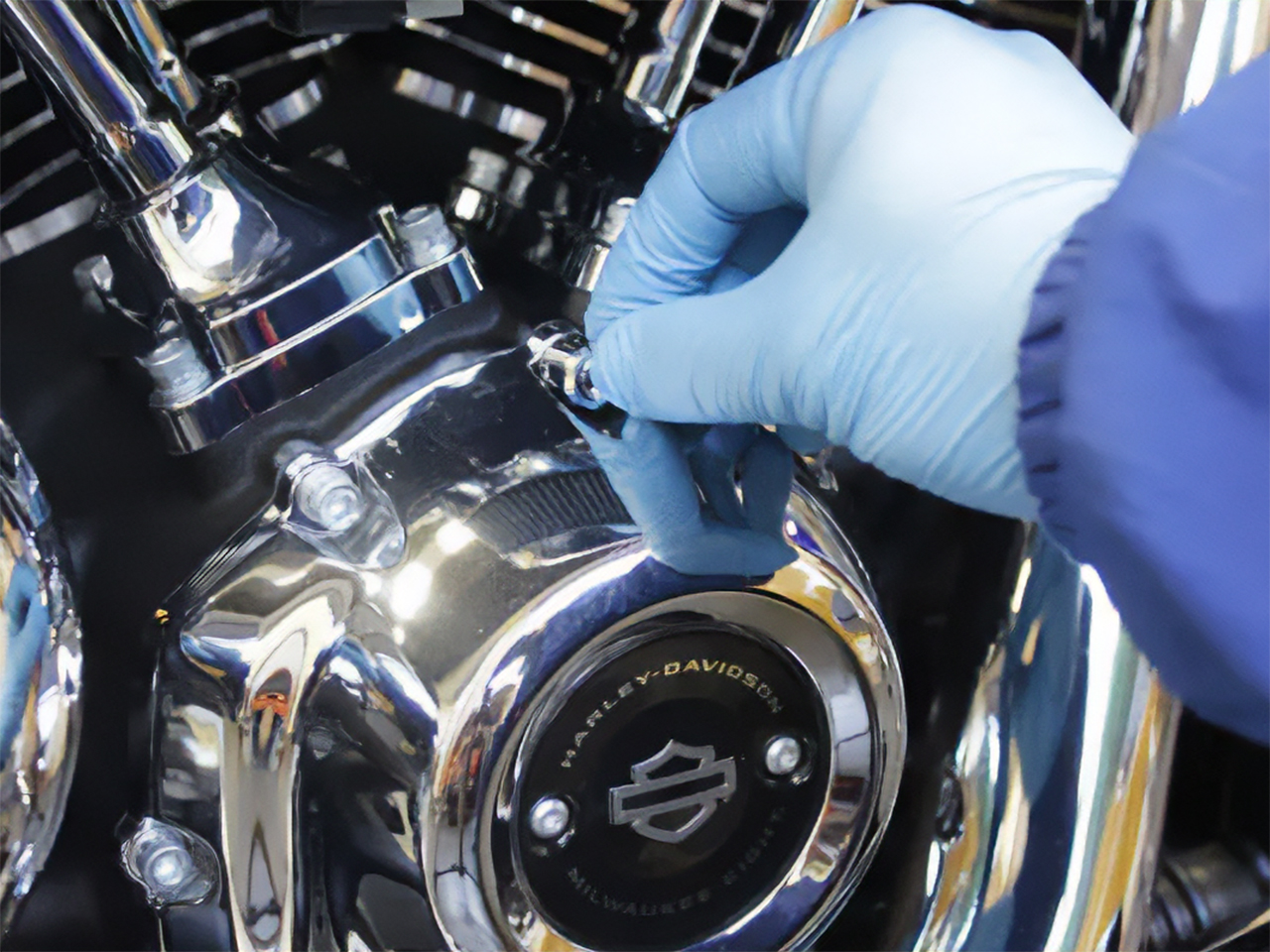 カムカバー取り付け