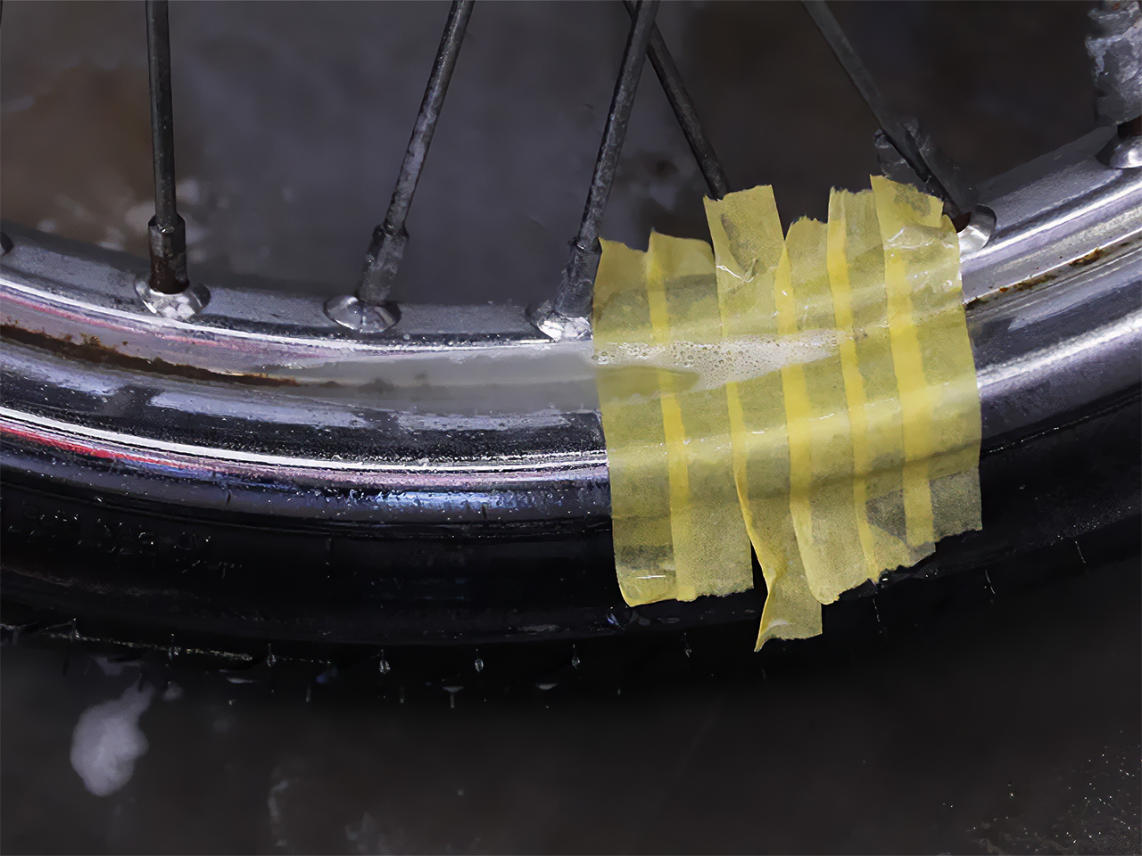 汚れが浮き上がってくる