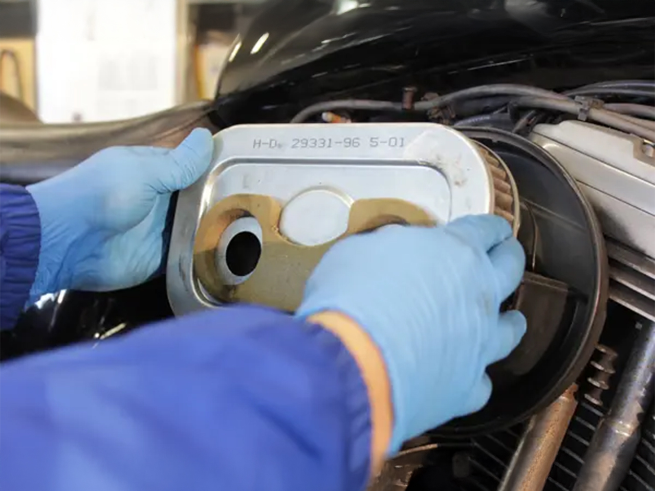 エアフィルターの取り外し