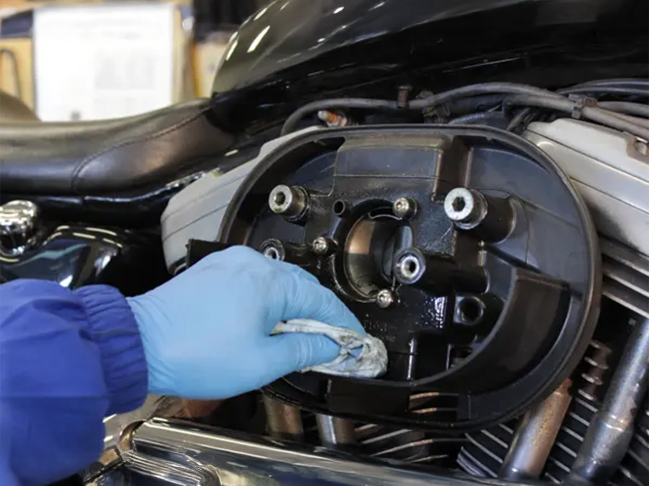 バックプレートの清掃