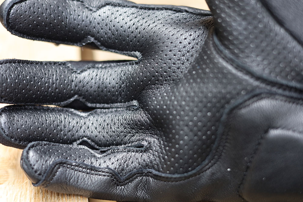 Men's H-D Brawler Full Finger Mixed Media Gloveのメッシュ部分