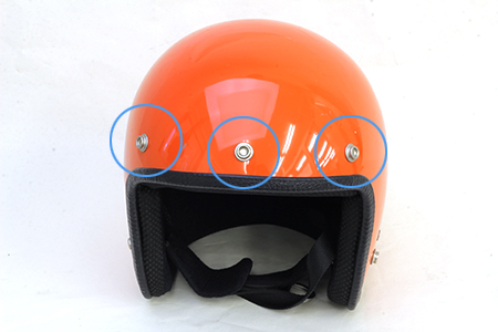 族ヘルの補修用シールド（濃い目のダークスモーク）ポリカ製 UVカット