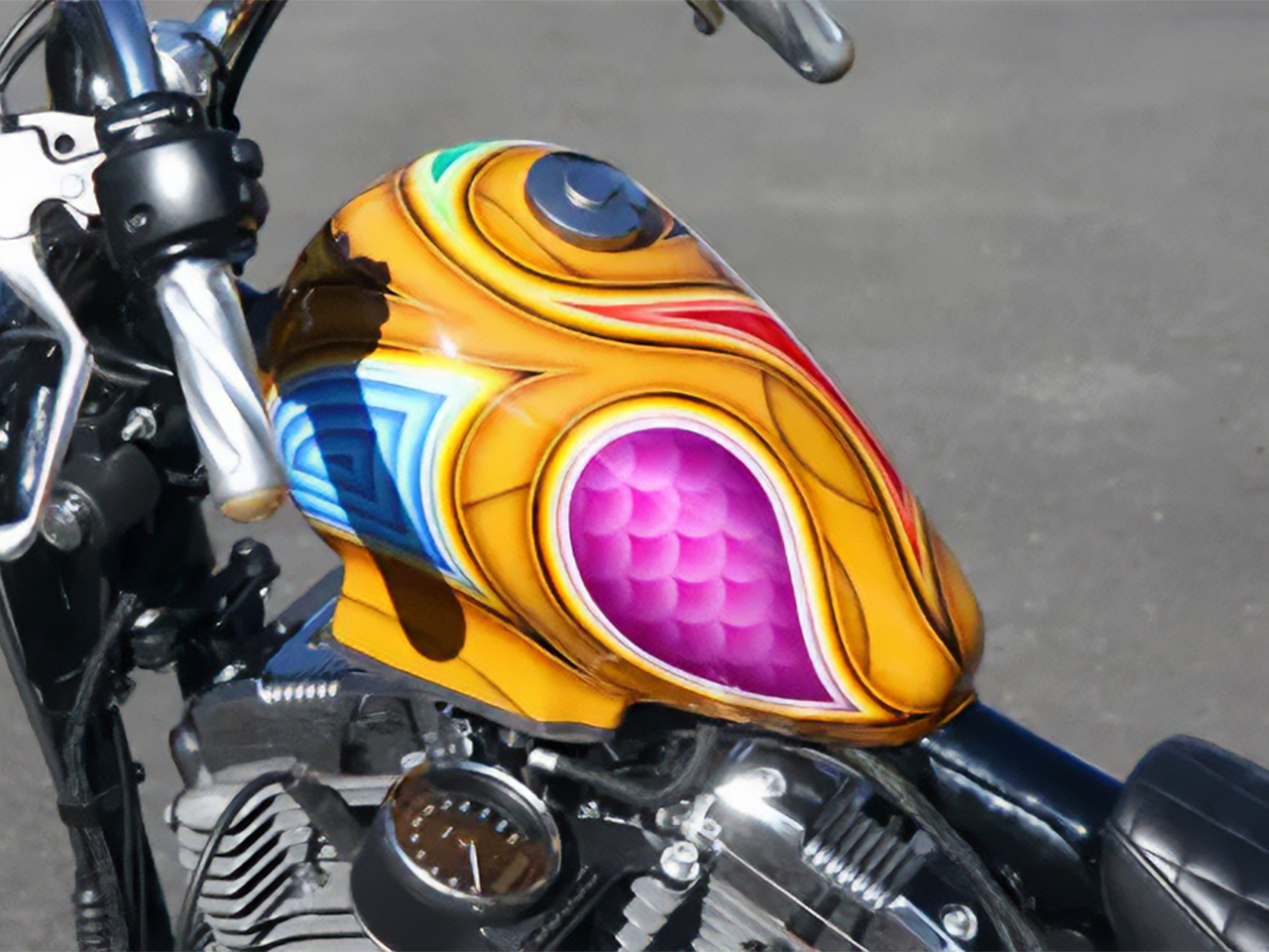 エッグタンクのハーレー