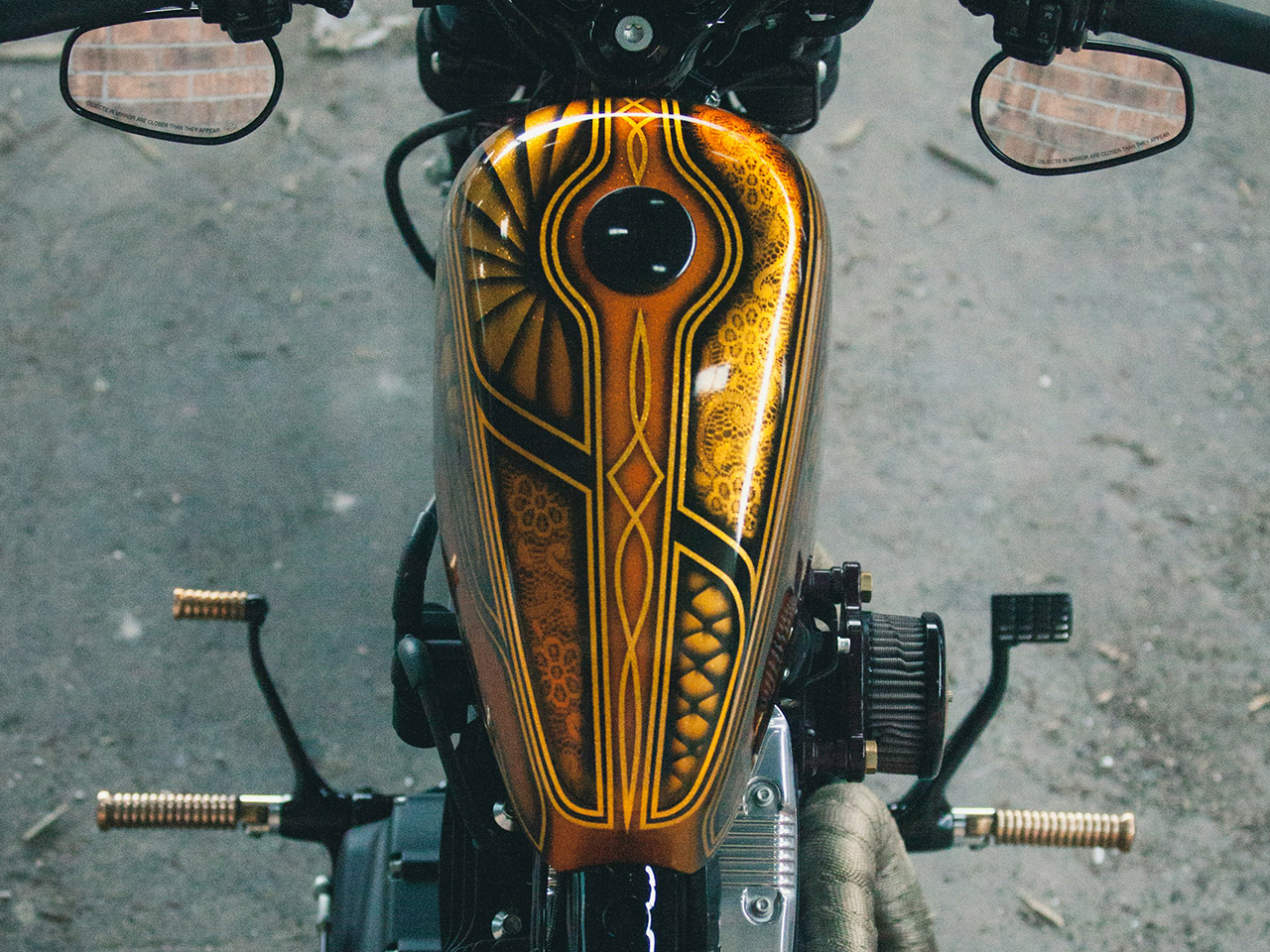 ハーレーのペイントタンク