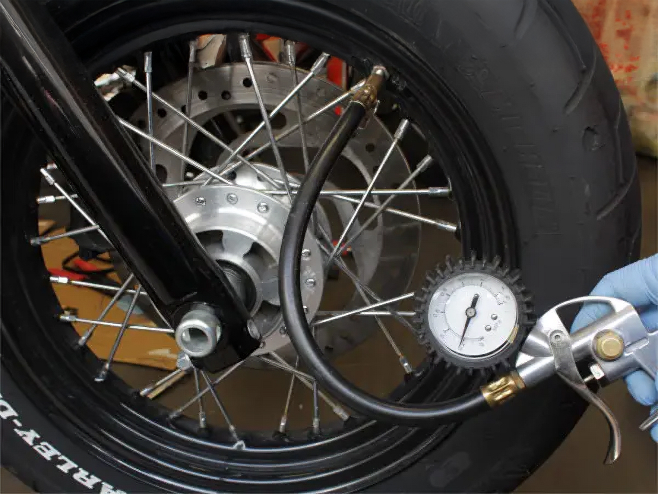 ハーレーのハンドルカスタム1