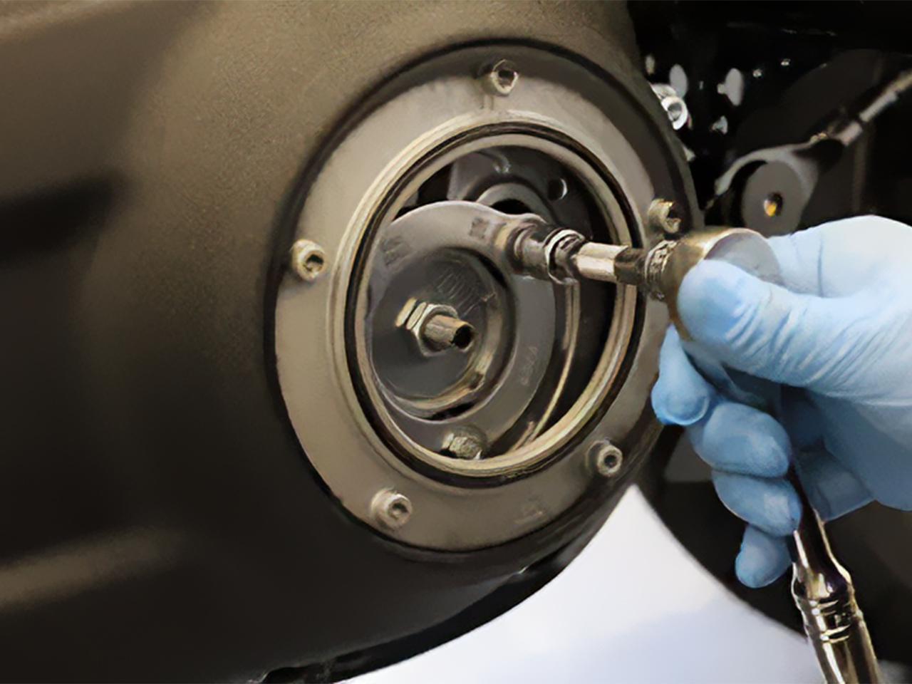 アレンネスのオイルプレッシャーゲージ 裏面