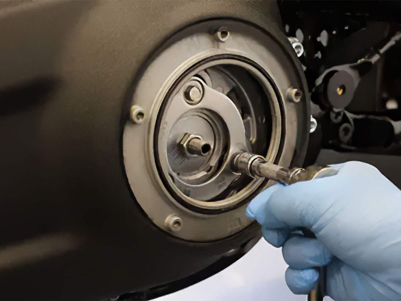 プレッシャープレートを回転