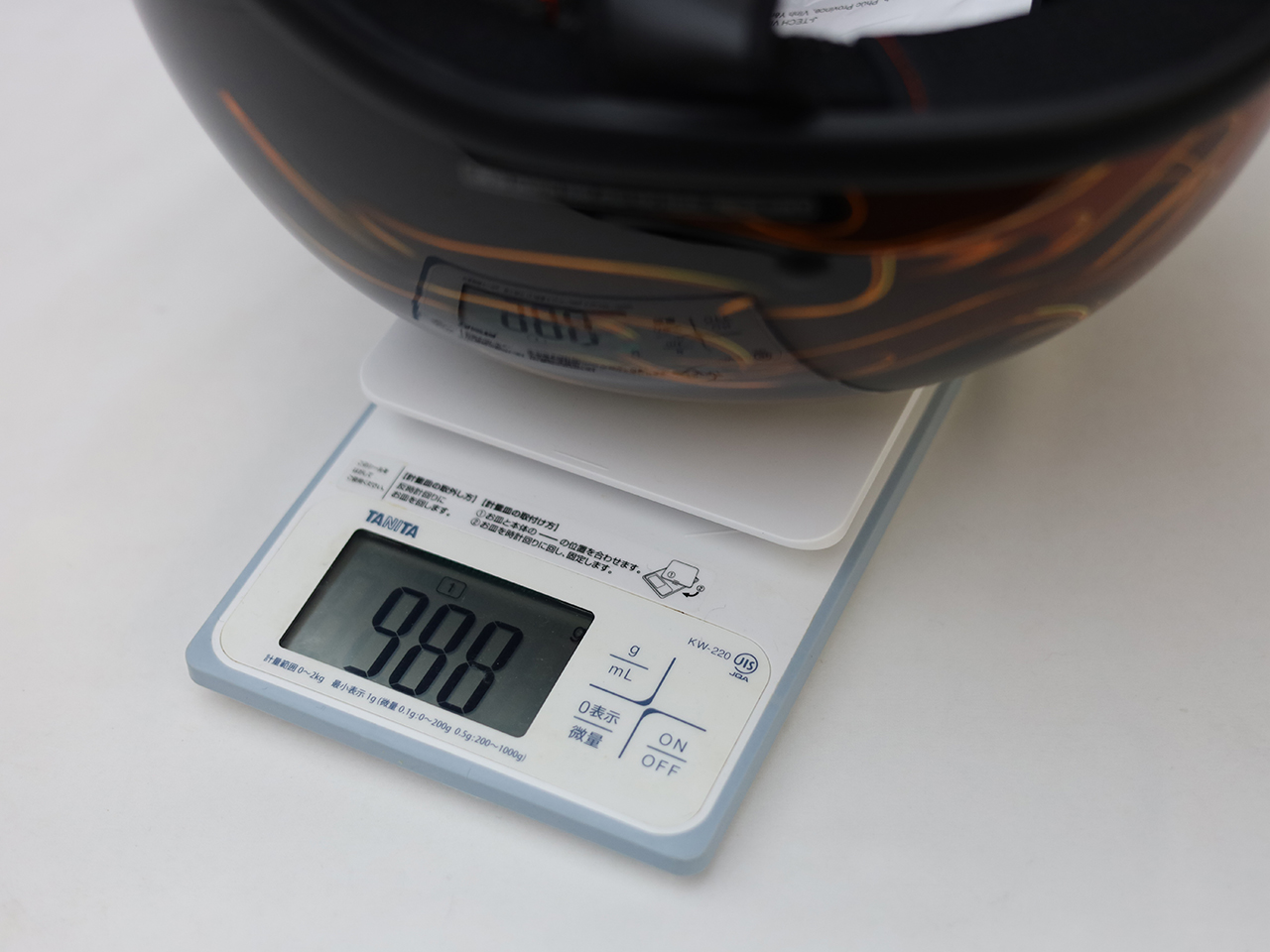 Z1Rヘルメットの重さ