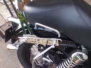 91017-10/90589-91D クローム・サドルバッグサポートHarley Davidson