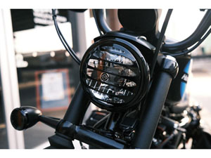キジマ (kijima)バイク バイクパーツ ヘッドライトベゼル ブラック XL DYNA等 ※除くカスタム HD-01556